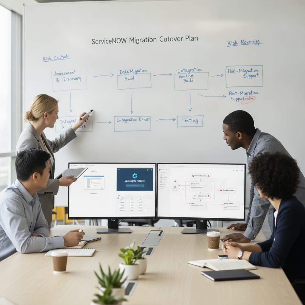 ServiceNow migration cutover plan for controlled ITSM modernisation