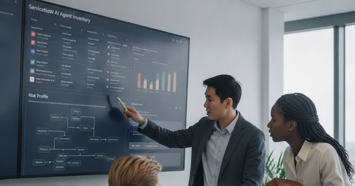 ServiceNow AI agent inventory dashboard for governing enterprise AI agents and risks