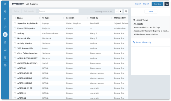 Freshservice Assets inventory Management Freshservice Assets inventory Management