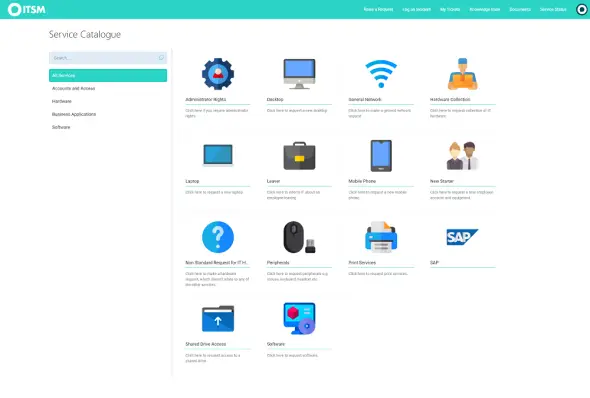 A self-service portal that your users will love​